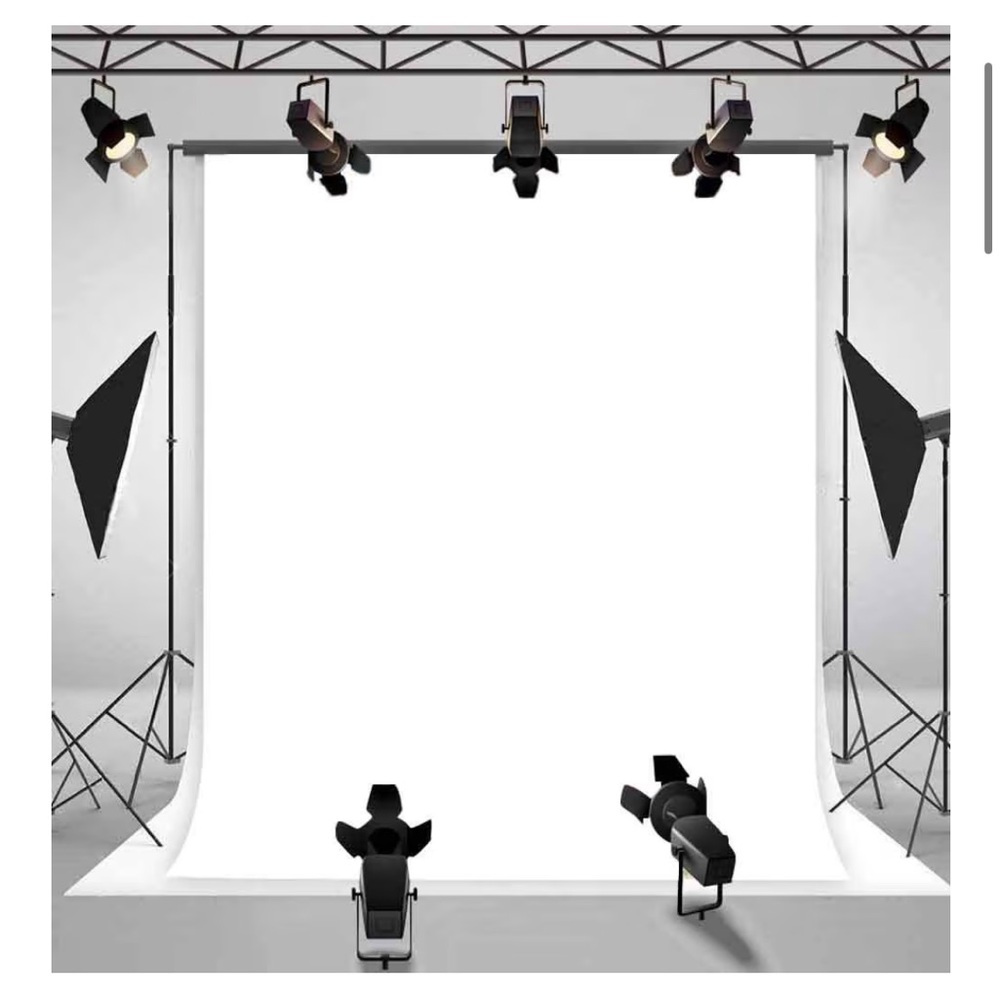 White Photography Backdrop - Stand Not Included